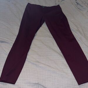 Burgandy Legging tights Sz M like new